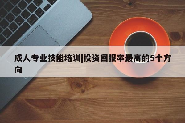 成人专业技能培训|投资回报率最高的5个方向